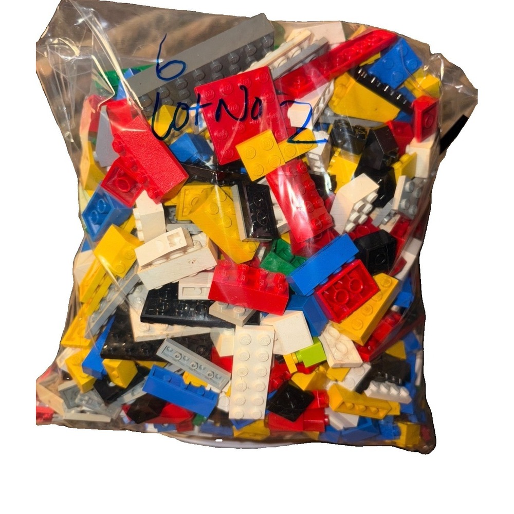 Vtg 90's/ 80's Multicolor LEGO Bulk Mixed Pieces Lot 2 Pounds